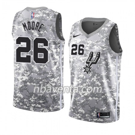 Camiseta Hombre San Antonio Spurs Ben Moore 26 2018-19 Nike Gris Swingman